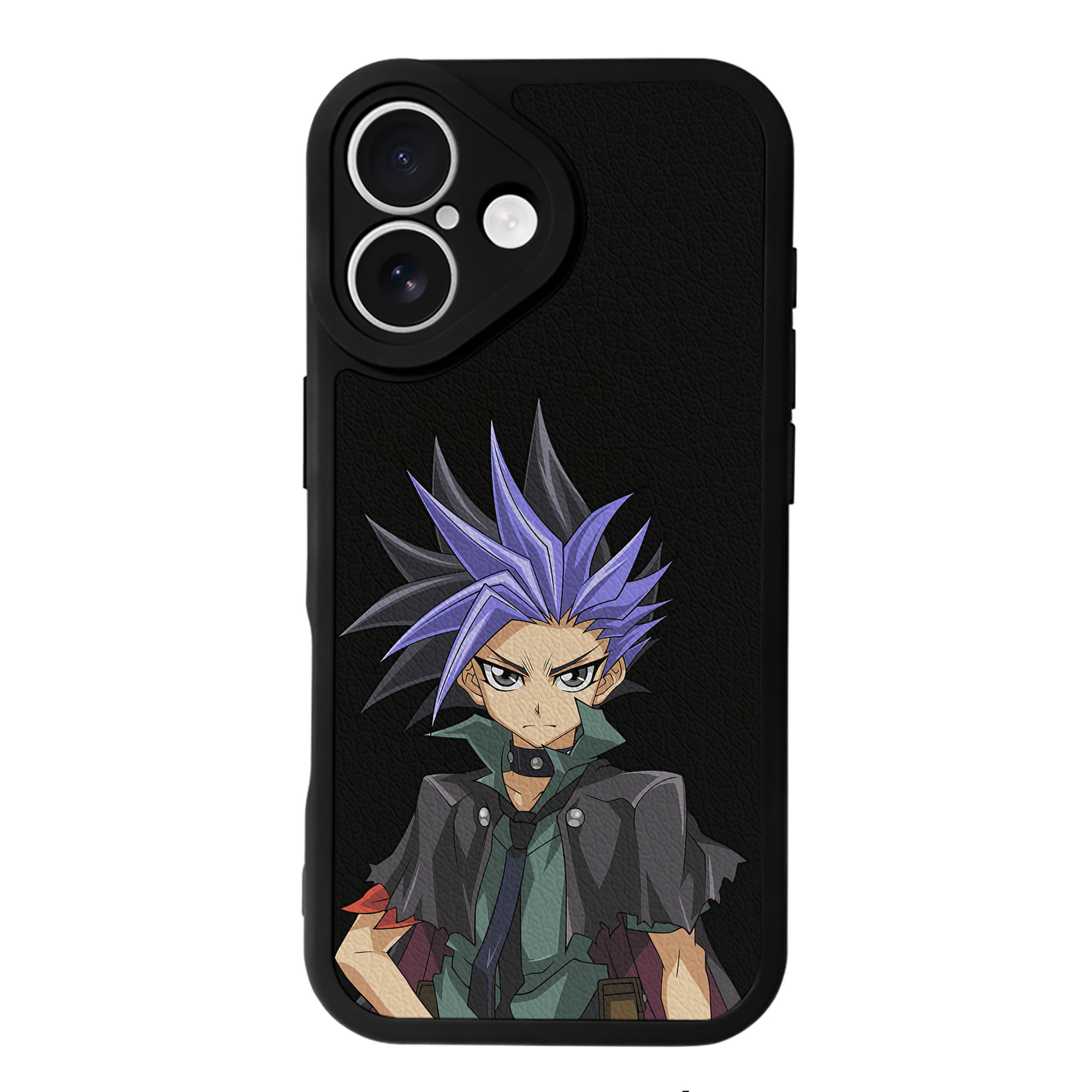 （画像用） 遊☆戯☆王 Yu-Gi-Oh! 【iPhone 16シリーズ対応】シリコンスマホケース（レザー調） 材質：シリコン